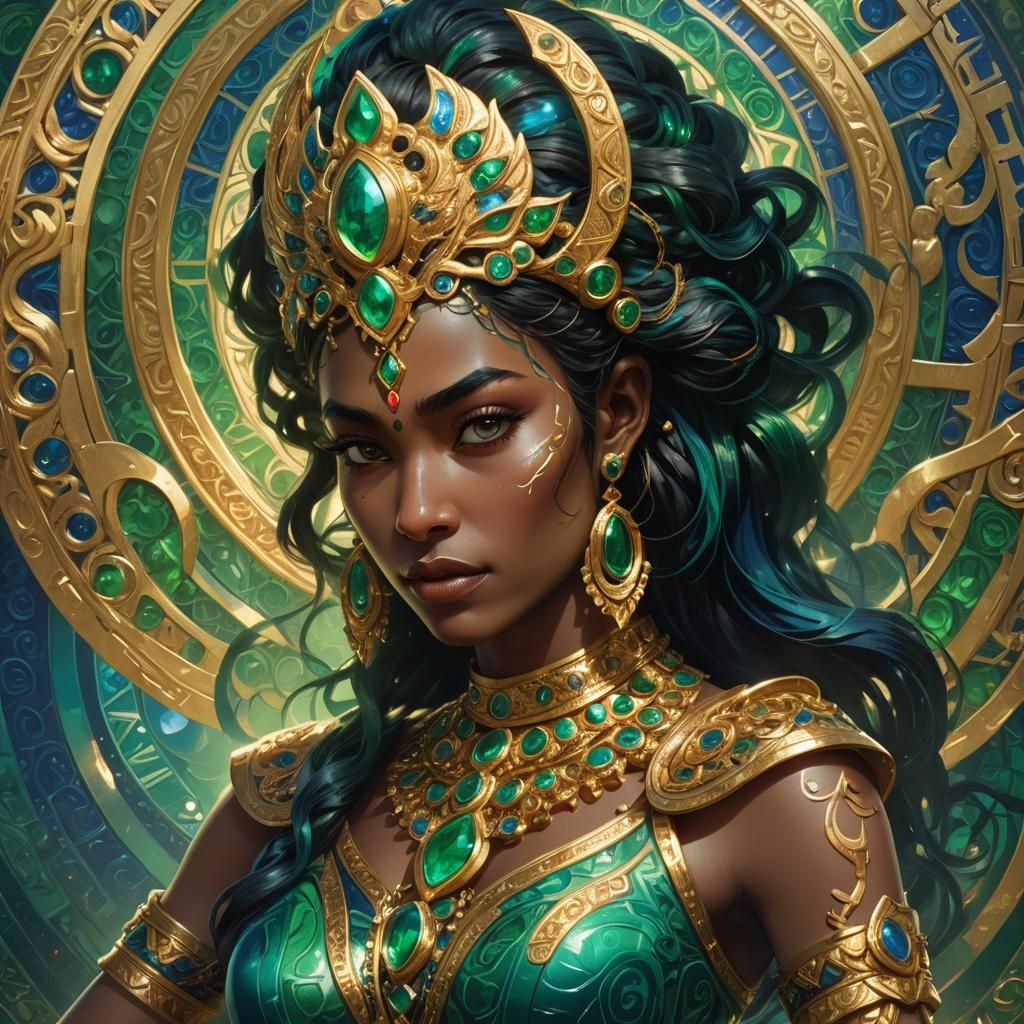 Earthbound Goddess Kali in Mid-Century Fantasy Art