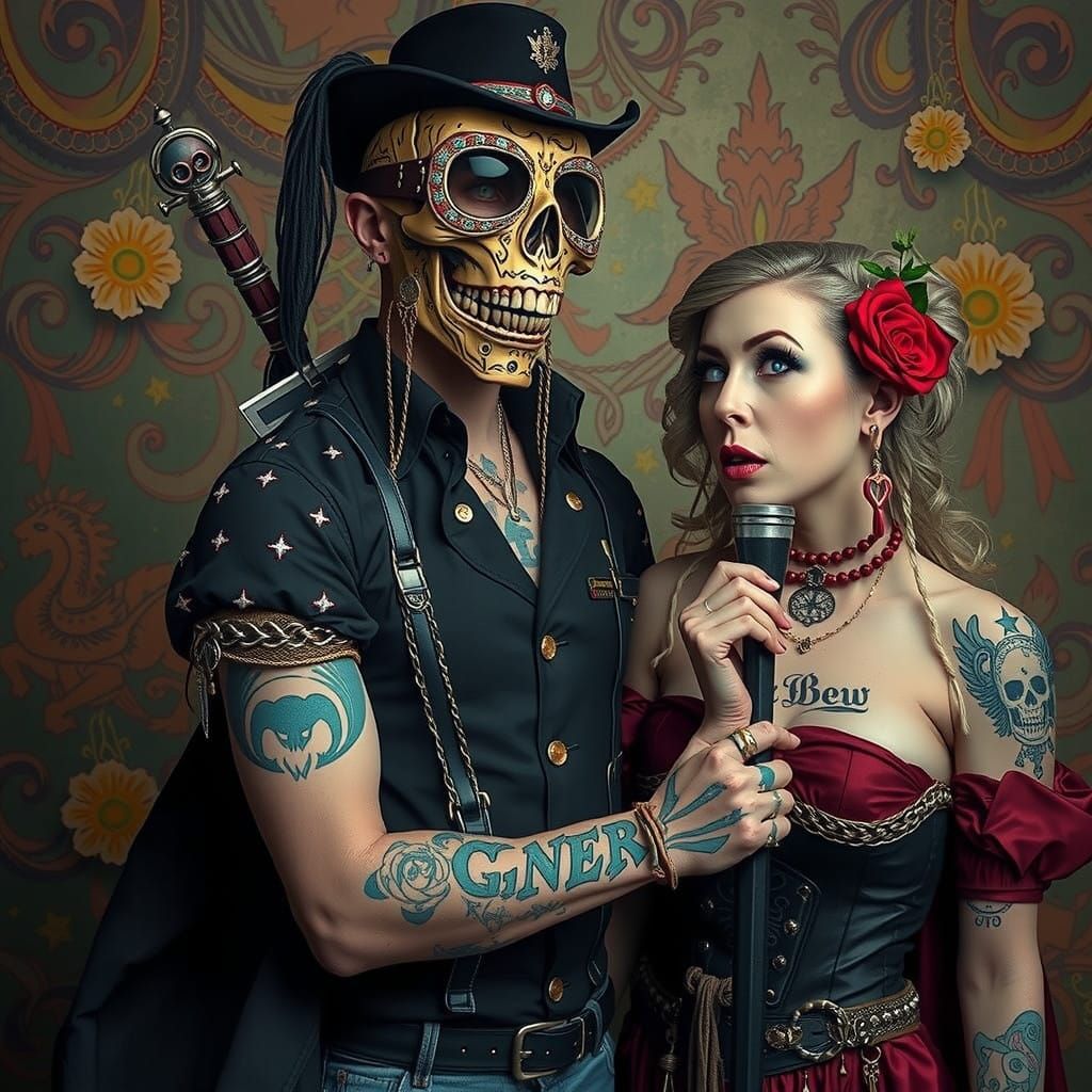 Warriorpunk Warrioress in Porcelainpunk Armor