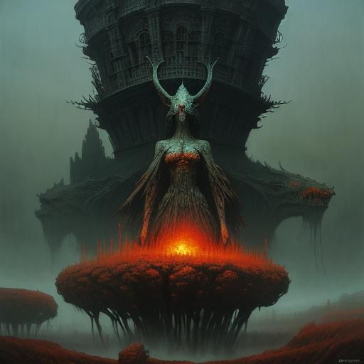 Dystopian Domme: Haunting Surreal Landscape