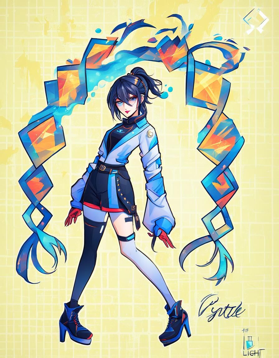 Stylish Light Character Design