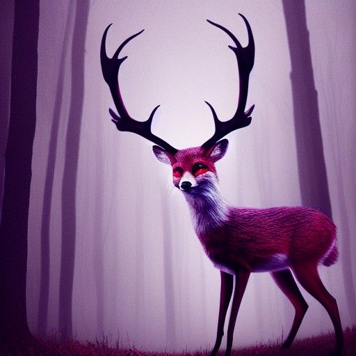 Appalachian Forest Spirit with Violet Eyes