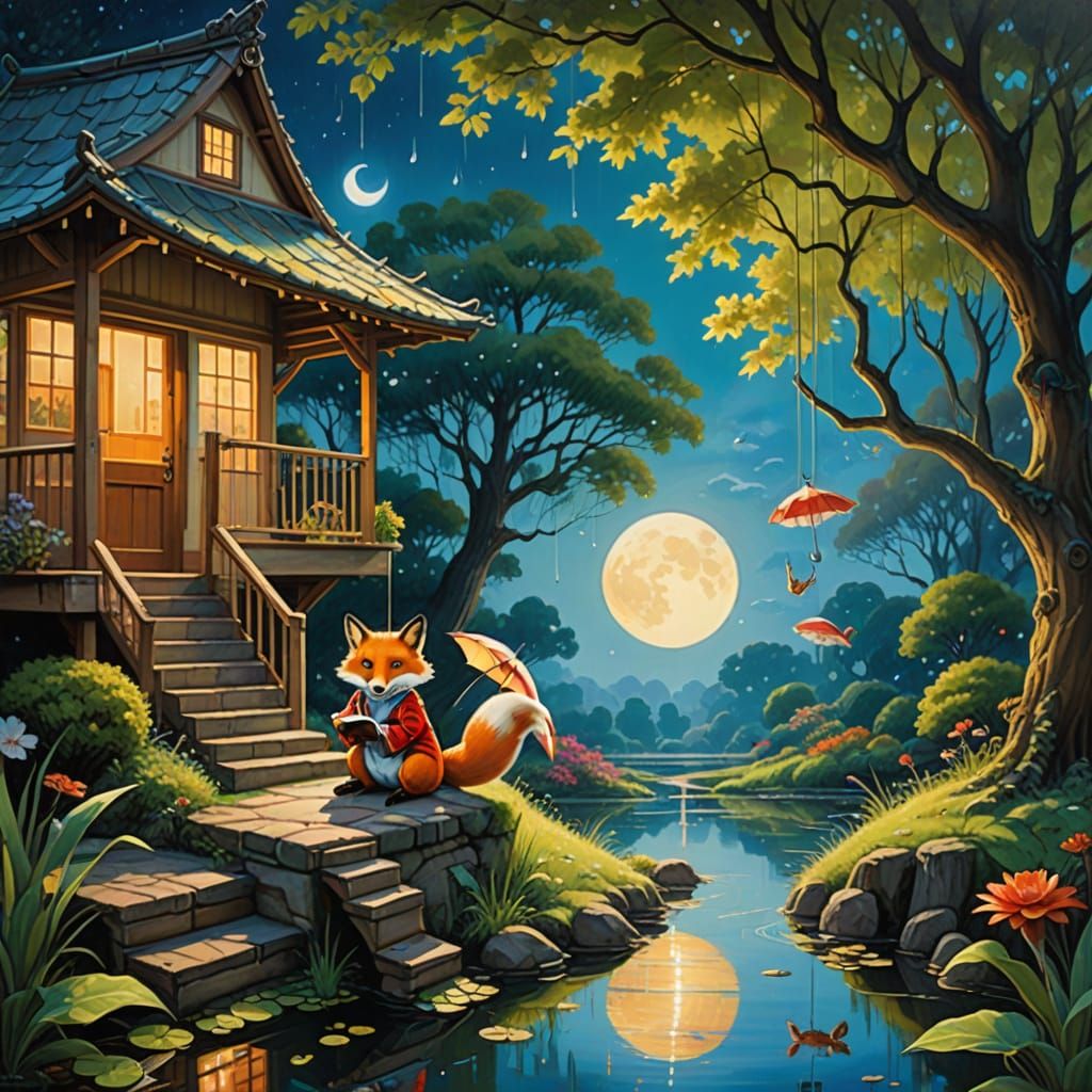 Whimsical Dreamscapes in Hyperrealistic Style