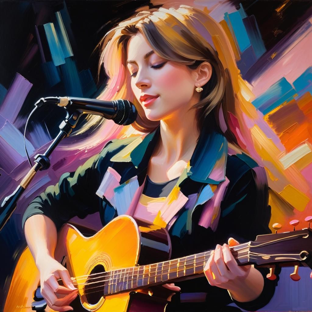 Impressionist Piano Hands in Warm Light