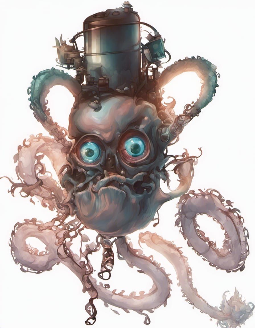 Hill and Kago's Java Horror, Surreal Submarine Beast, Coffee-Infused Monstrosity, Terrifying Collaboration, Glitchy Espr...