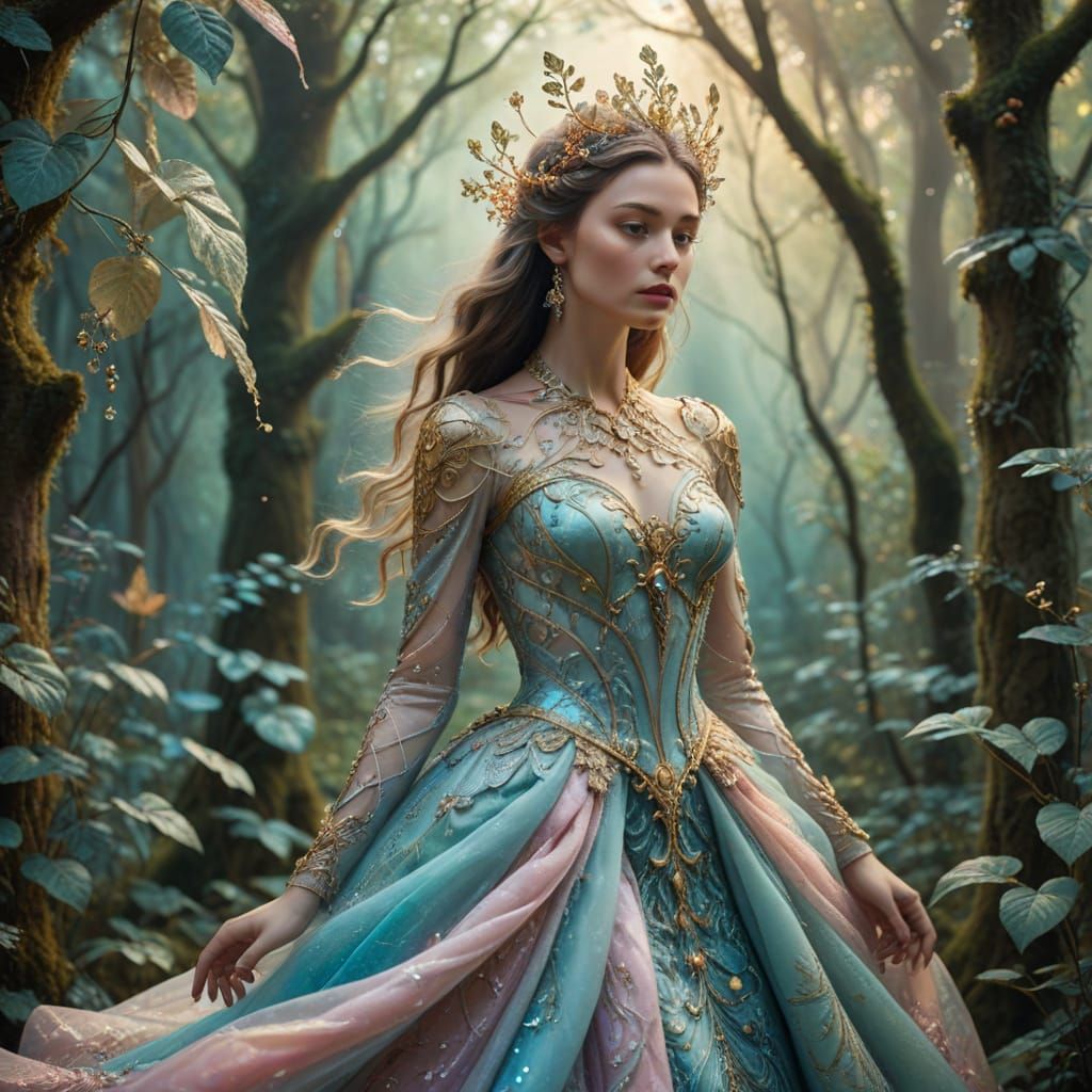 Surreal Fantasy Goddess Unveils Mystical Couture in Whimsica...