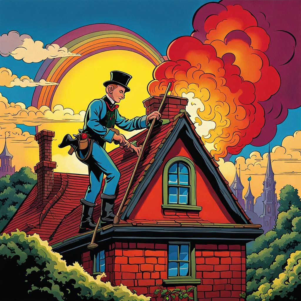 Richie Rich Chimney Sweep in Gothic Setting