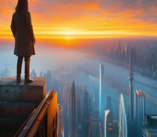 Modern "The Scream" Painting in Realistic Style