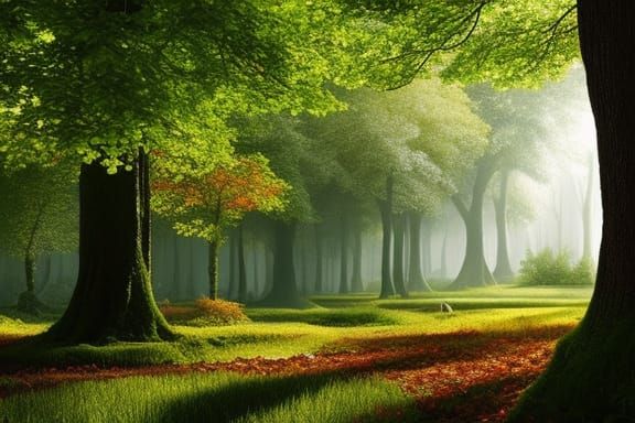 In the woods