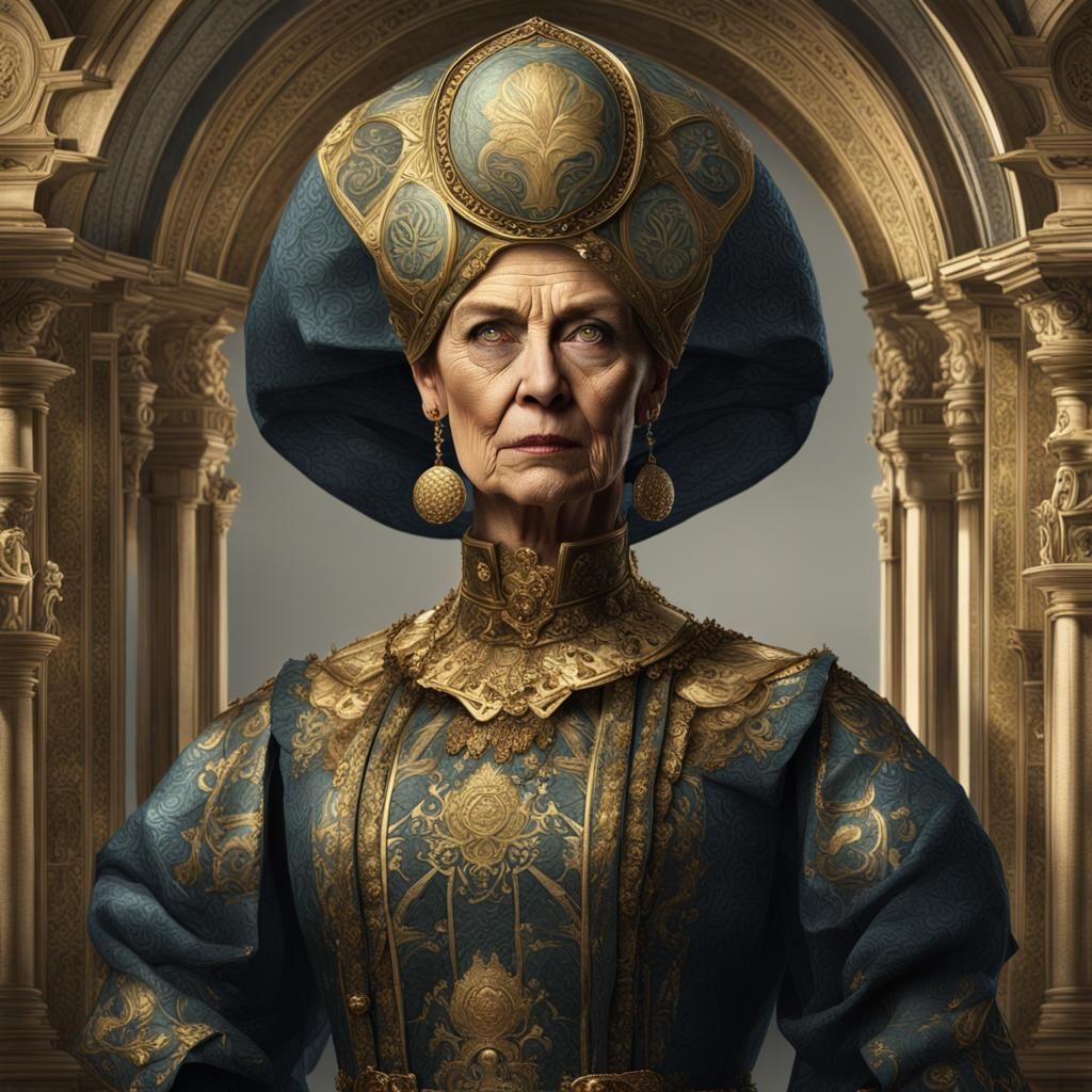 Elegant Old Money Portrait in Fantasy Style