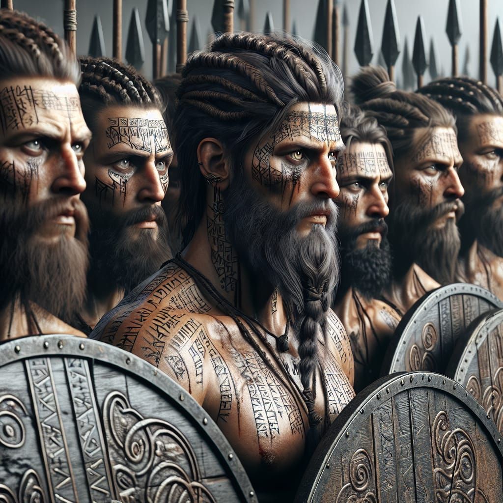 Norse Warriors Prepare for Battle
