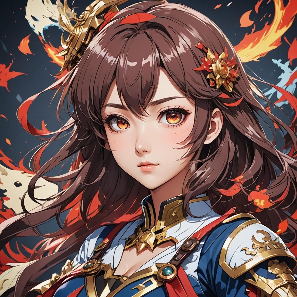 Autumn Grapes in Anime Style with Vibrant Colors