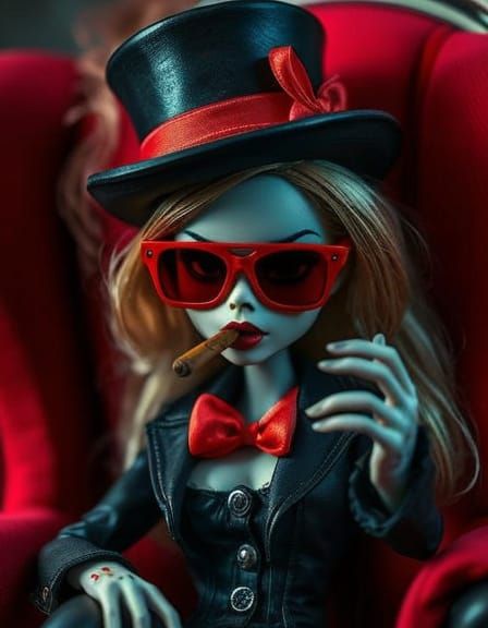 Bratz Doll Zombie Hunter in Pop Surrealism Style