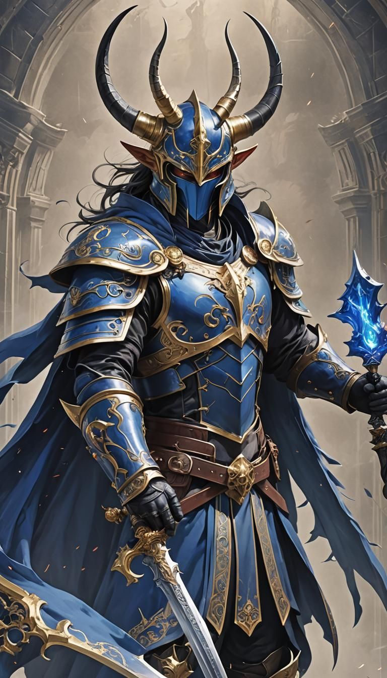 Portait of an evil anime villain: referencing to Garland/ fr...