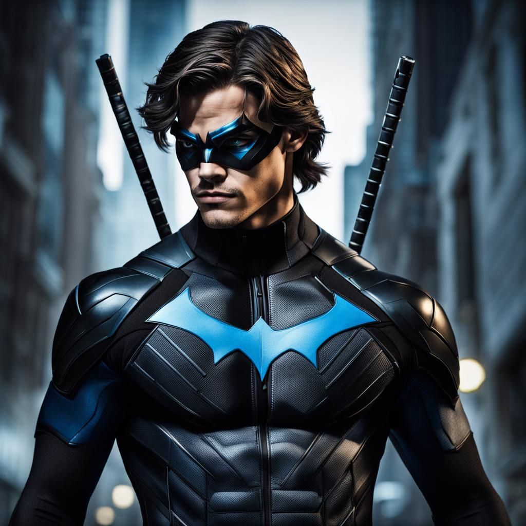 Brenton Thwaites as Nightwing in Hyperrealistic Detail