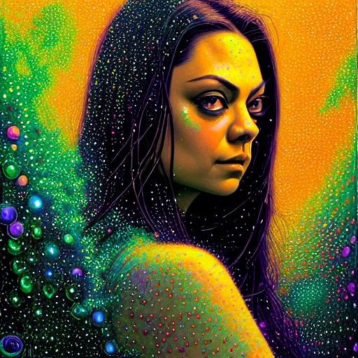 Mila Kunis Aishwarya Rai Hybrid Portrait