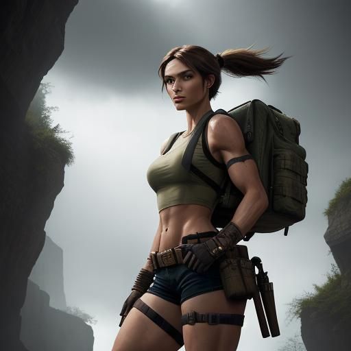 Hyperrealistic Lara Croft: Tomb Raider Portrait