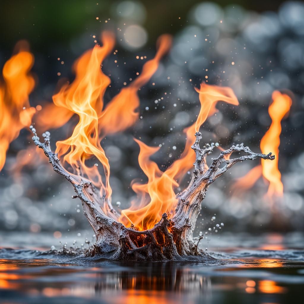 Epic War Between Water and Flame: Photography