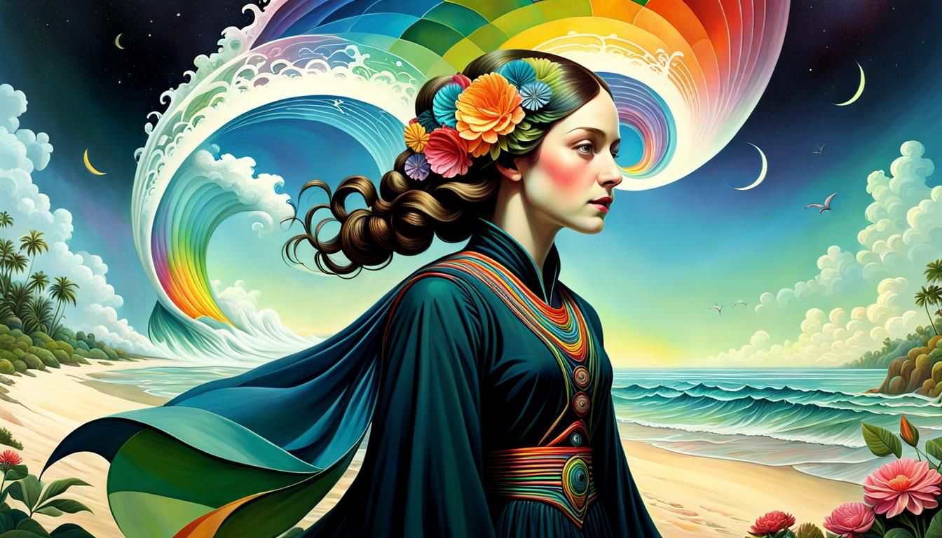 Rainbow Fractals in Arcanepunk Style