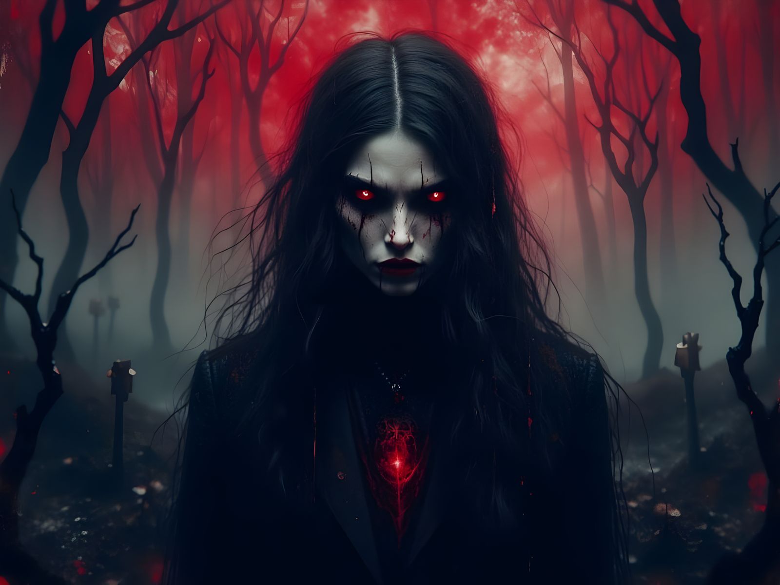 Gothic Grimdark Fantasy: Young Mage Amidst a Marsh of Wilted...