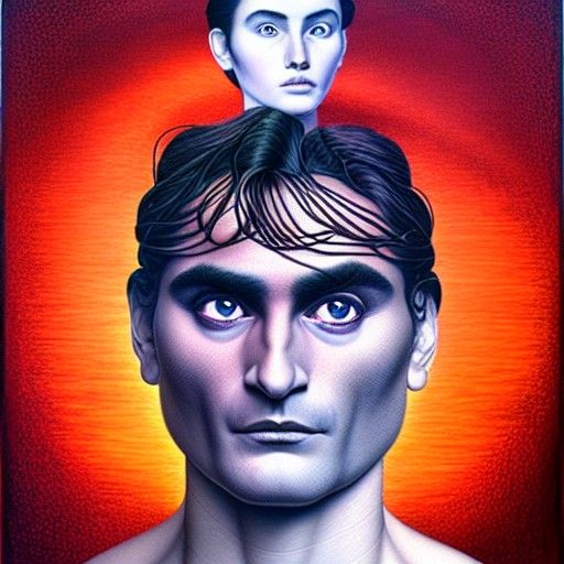 Surreal Portrait in Hyperrealistic Style