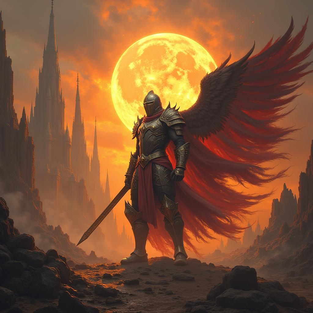 Epic Battle Between Light and Dark Warriors