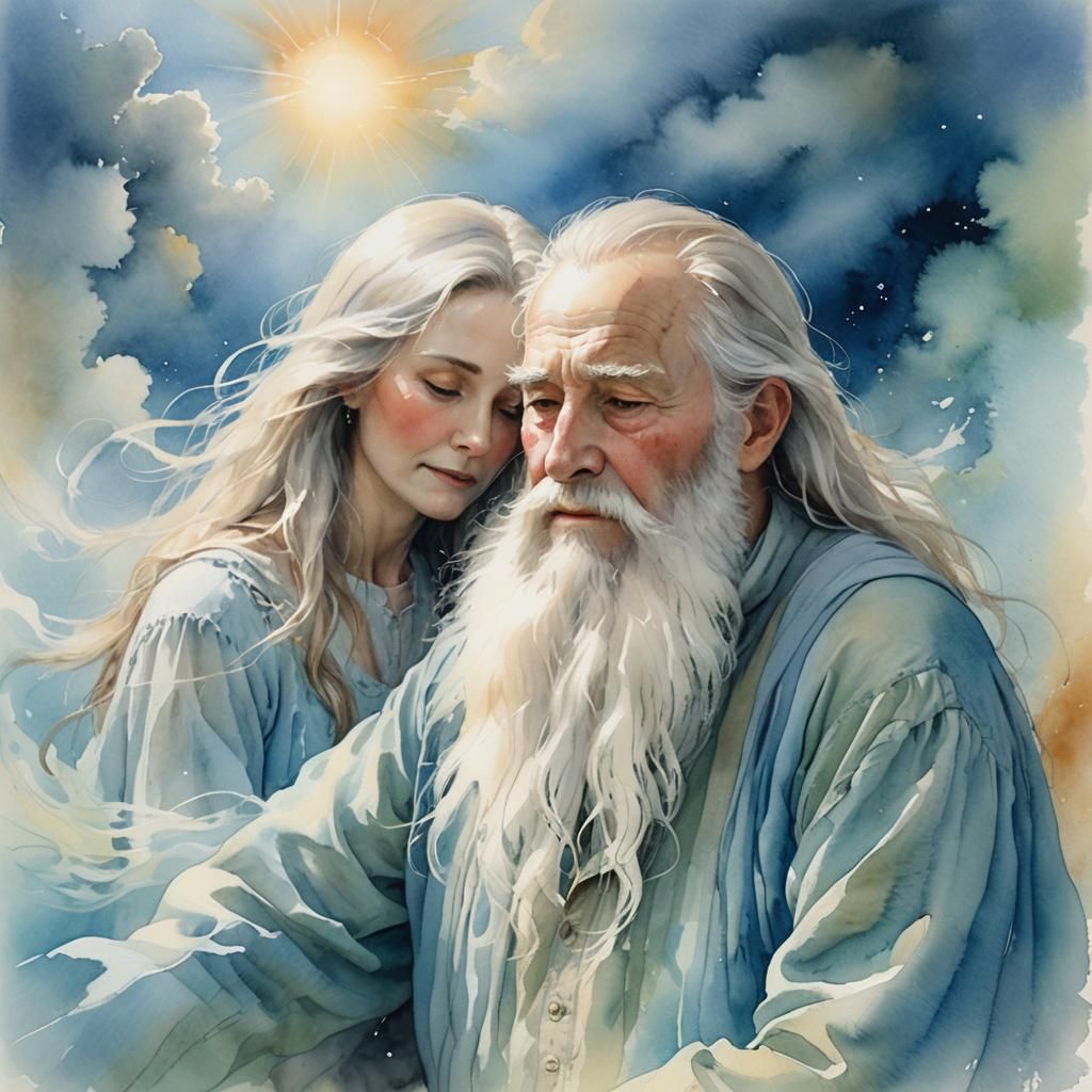 Soulful Elegy in Soft Watercolors