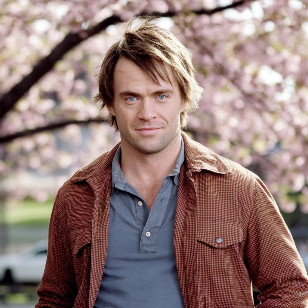 Captivating Portrait with Cherry Blossoms