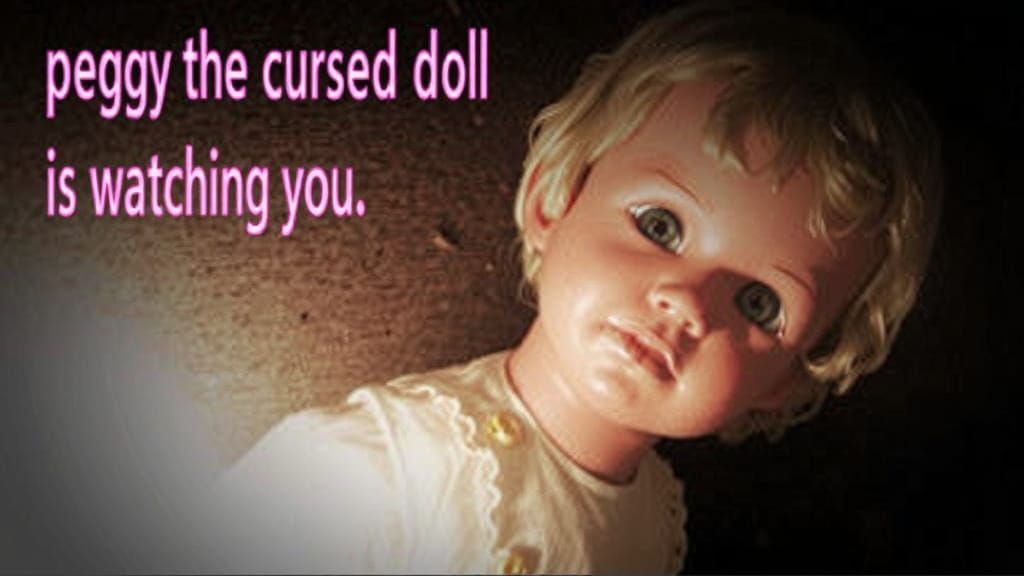 Vintage Cursed Doll on Dusty Shelf
