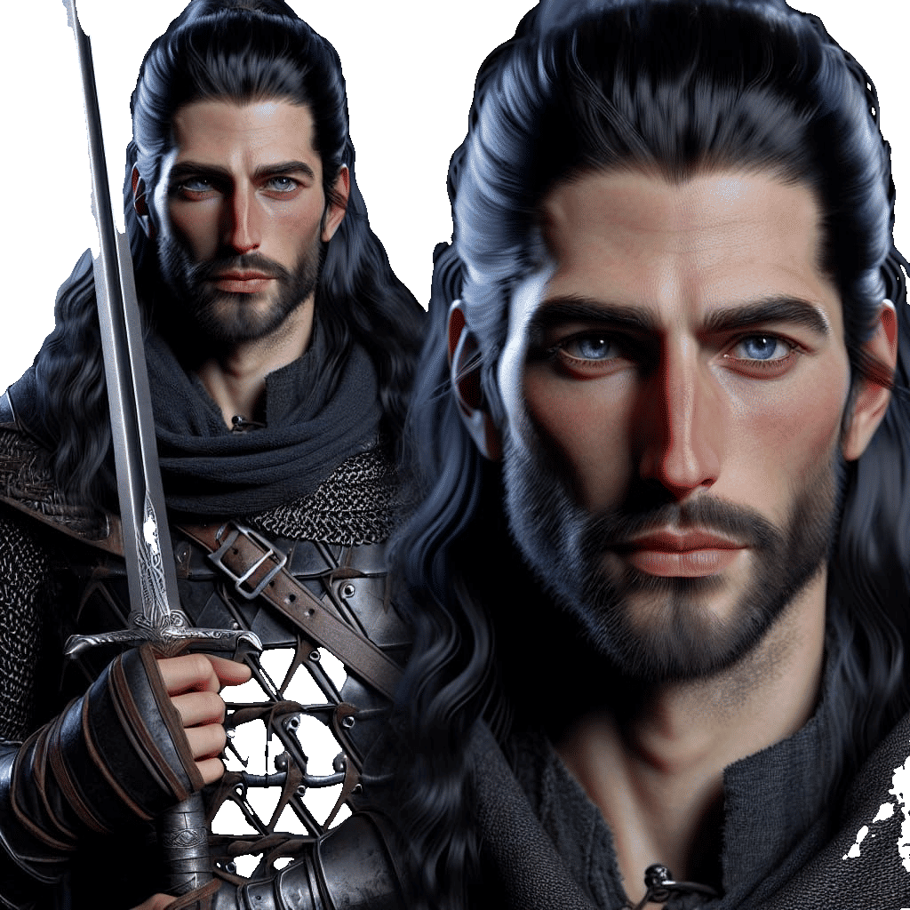 Battle-Seasoned Celtic Warrior with Sword