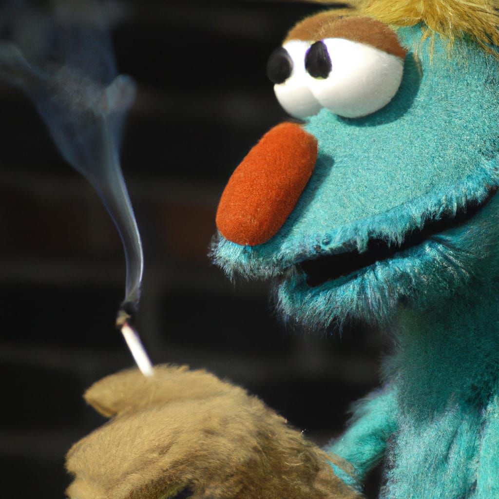 Muppet Smoking Cigarette: An Unexpected Scene