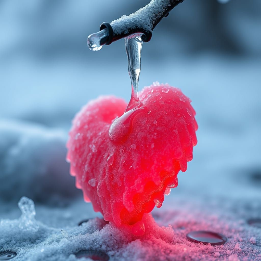 Frozen Heart Melts As A Single Tear Falls