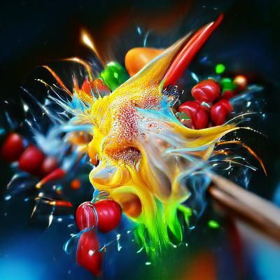 Colorful Magical Energy Explosion