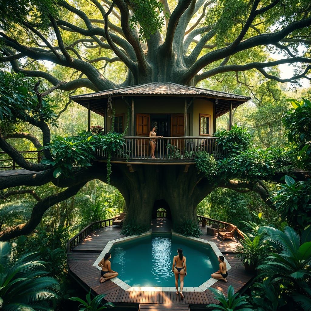 Banyan Treehouse Sanctuary in Exotic Paradise