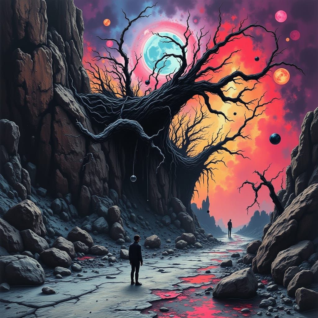 The Future of Mankind Explored in AI Art