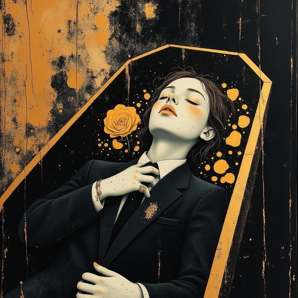 Gentleman's Farewell in a Melancholic Realist Style