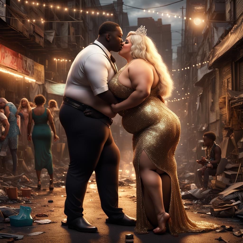 Beauty Queen in Slums: Detailed Fantasy Art