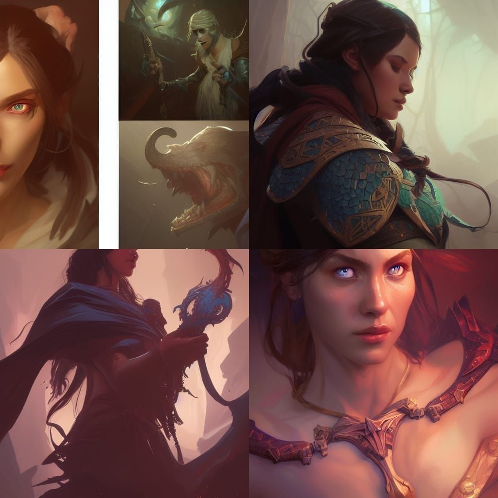 Fantasy Portrait in a Detailed Digital Art Style