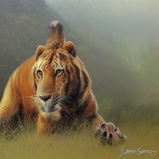 Animal Portrait in Oil, Inspired by James Gurney
