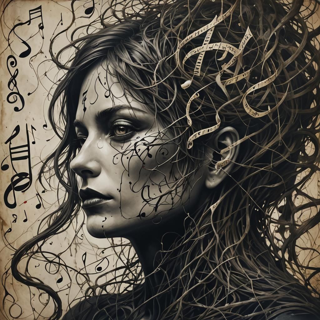 Surreal Horror: Musical Notes Manifest as Vengeful Spirits