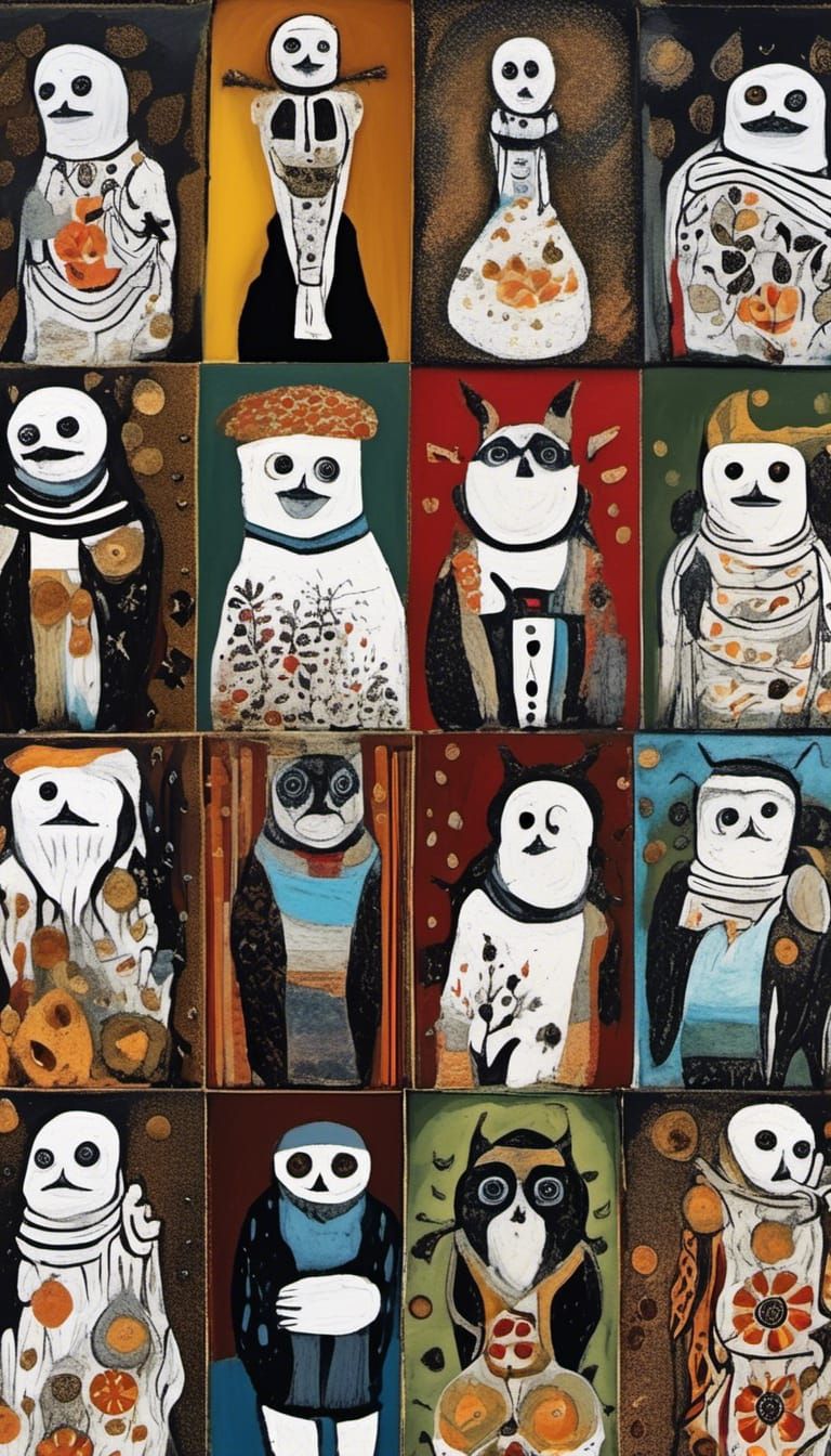 Surreal 3D Collage of Aging with Stars and Wind