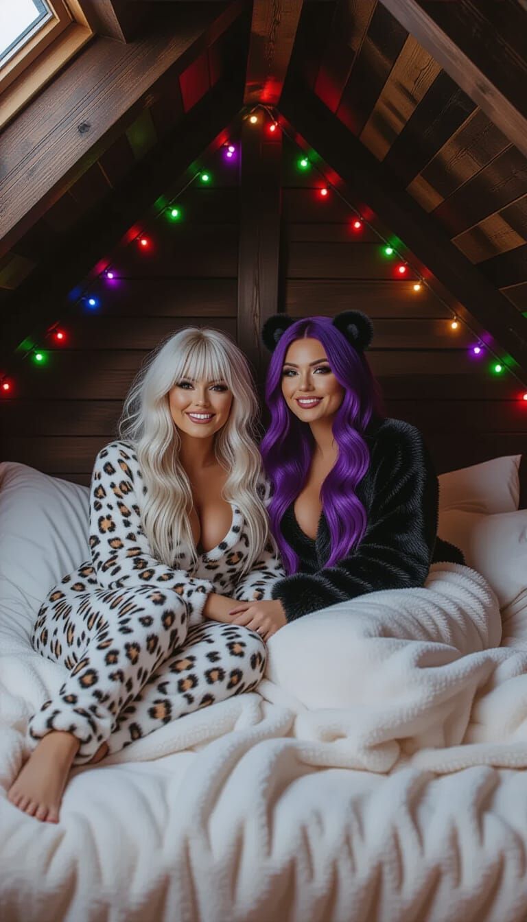 Gothic Attic Hideaway with Two Women