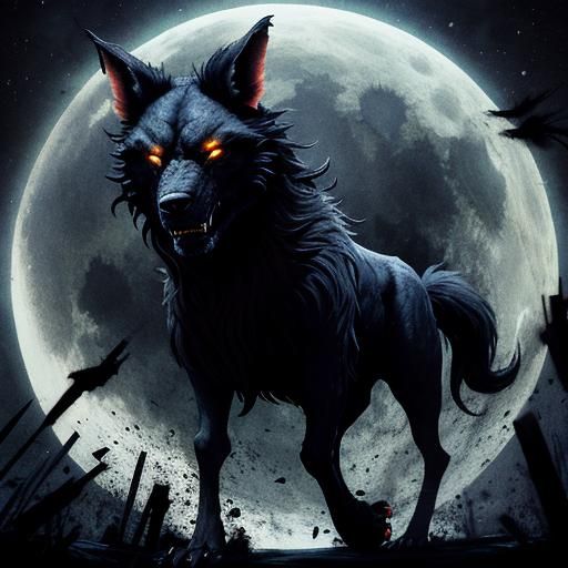 AI Generated Image of a Lycan
