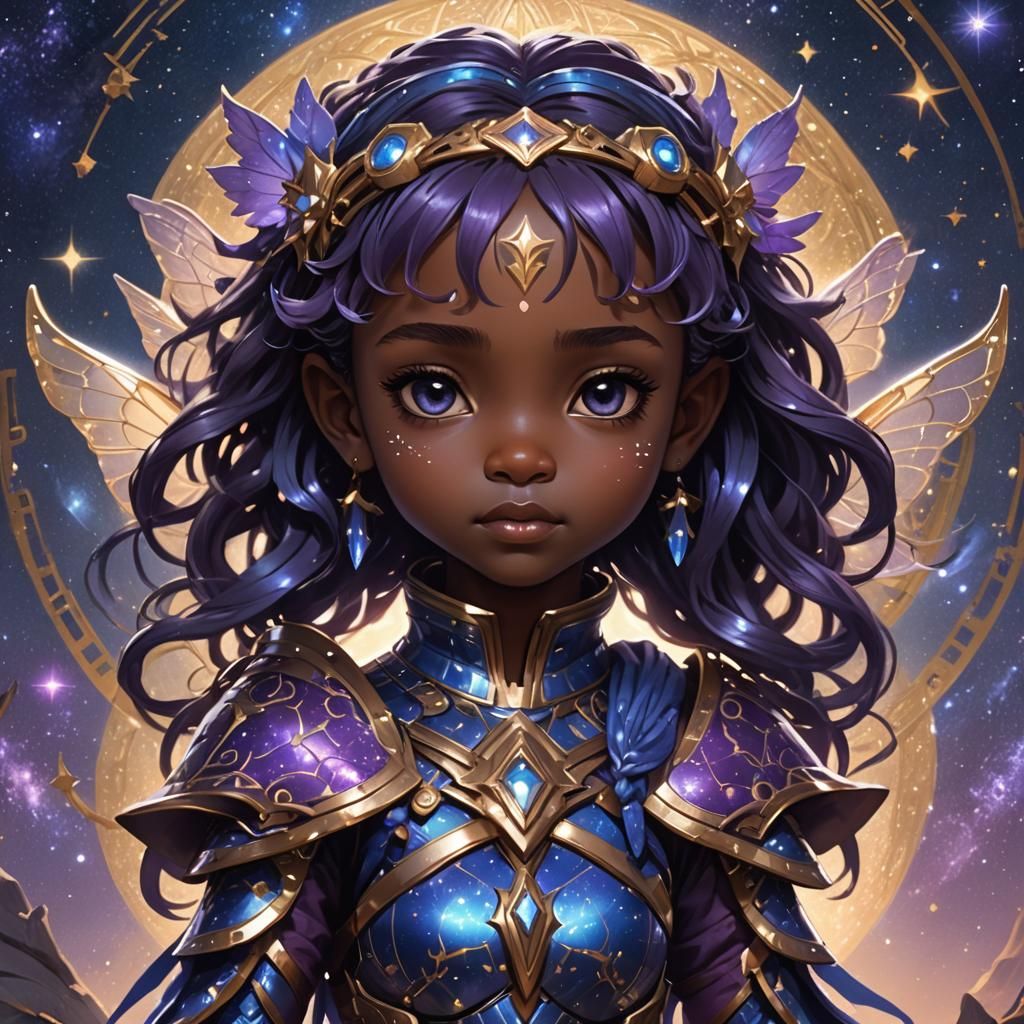 Chibi Fairy in Starry Twilight Armor