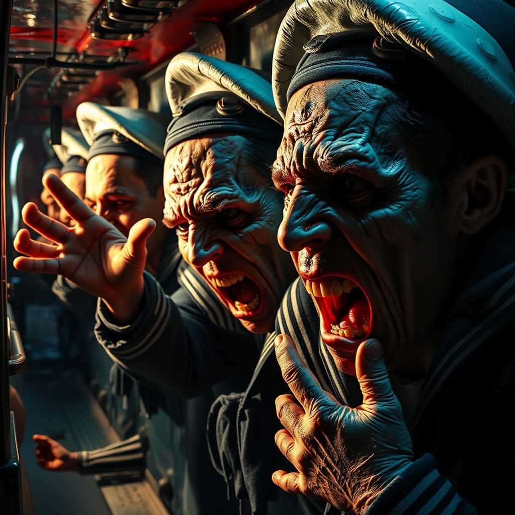 Sailors Trapped in USS Eldridge Metal Walls in Grotesque Hyp...