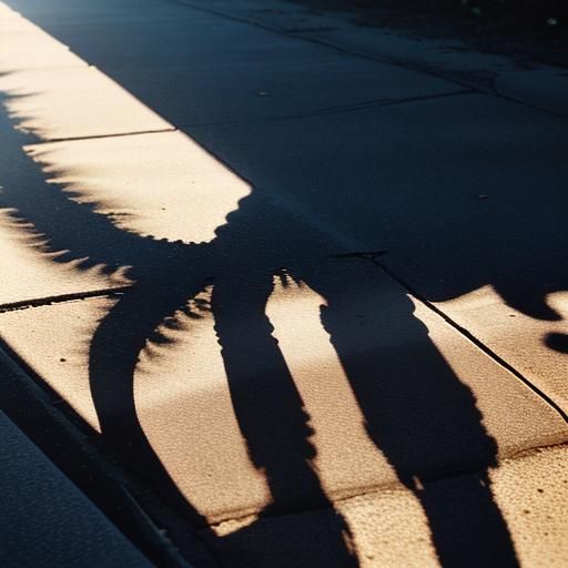 some shadows leave a trail of a shadow