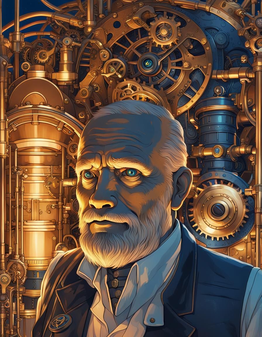 Steampunk Creature and Engine Concept Art