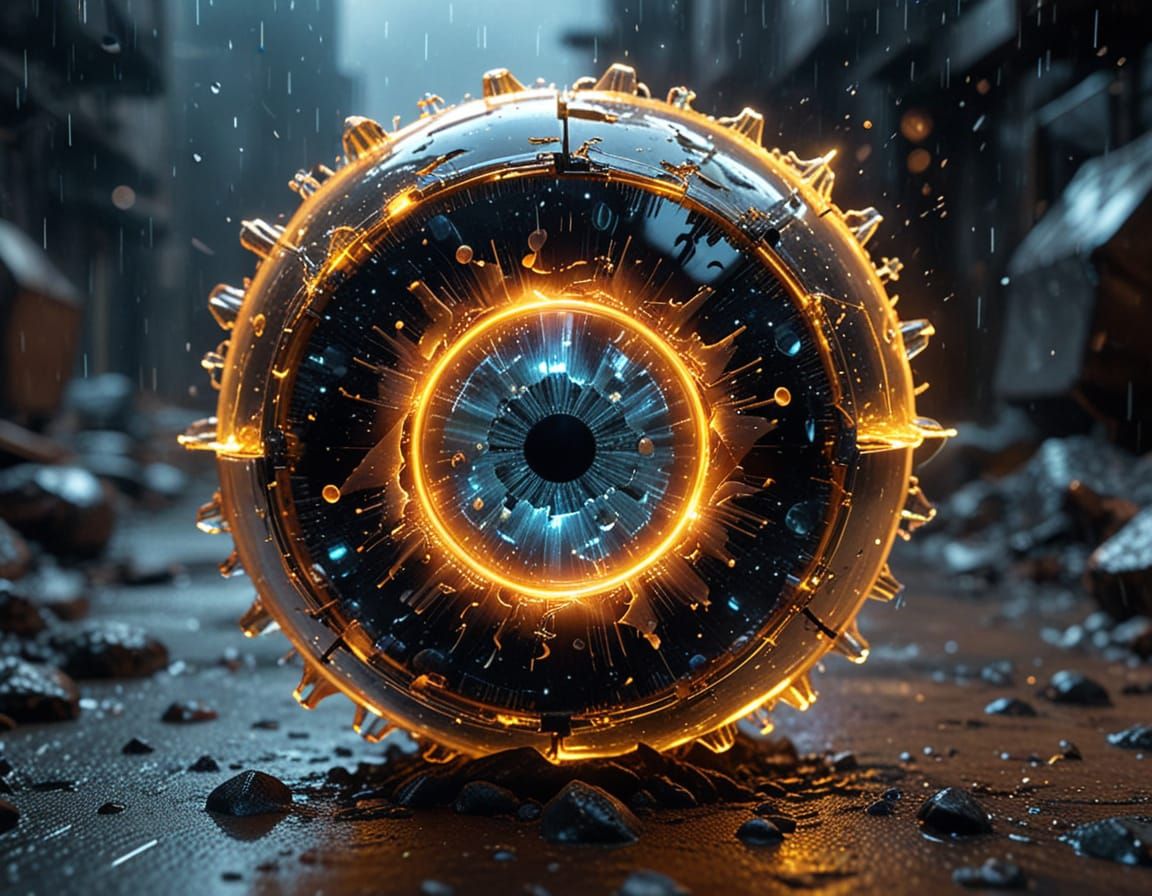 Quantum Fidelity: Cyberpunk Scene in Static Frame