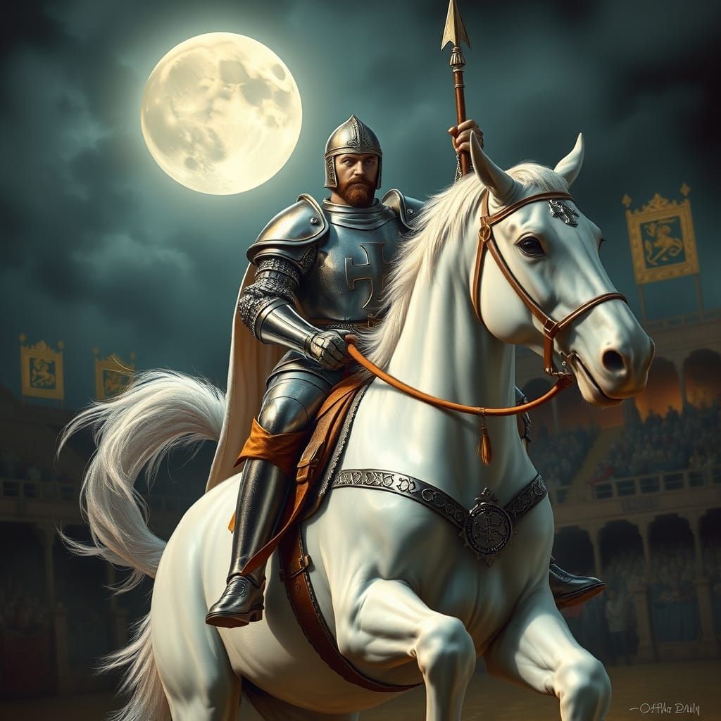 Chivalrous Knight in Shining White Armor