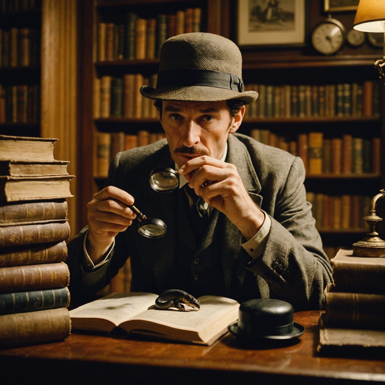Sherlock Holmes Examines a Clue