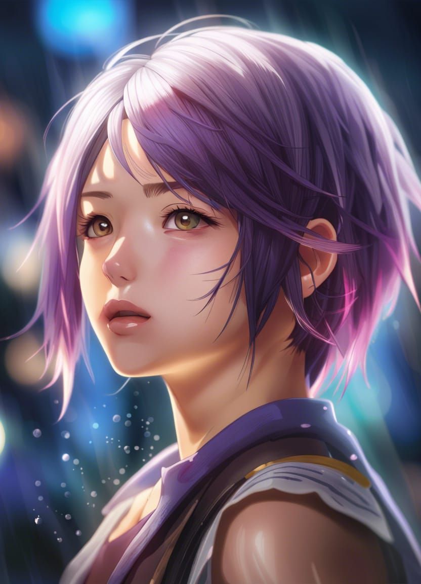 Hyperrealistic Shirakawa Ayane from Overflow Anime